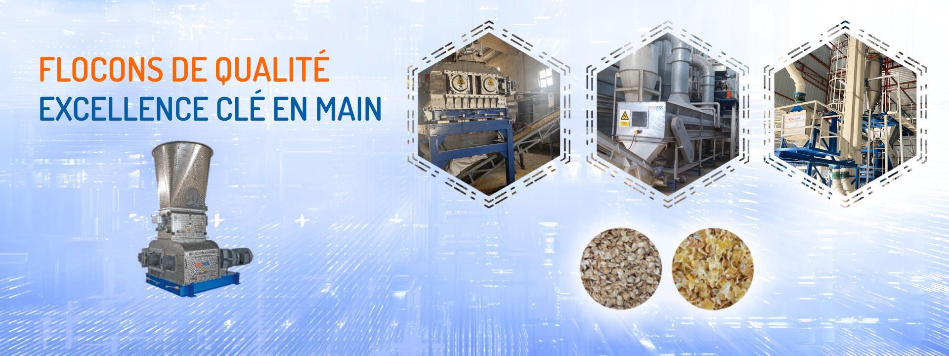 Installation d’alimentation en flocons clé en main